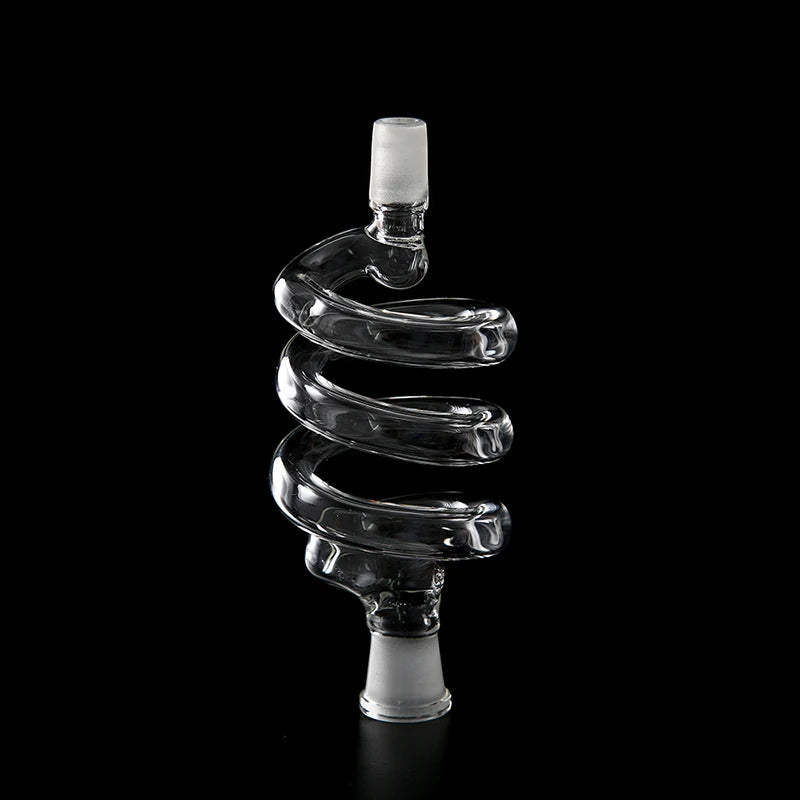 Dia18.8mm 14mm Spring Glass Spiral Part Twirl Glass Hookah Shisha Chicha Accessories Coil Glass Tube for Narguile Connector