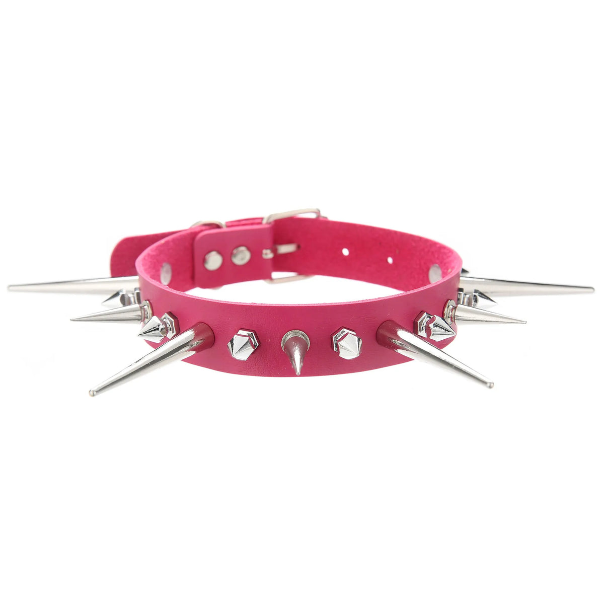 Punk Long Spike Studded Choker