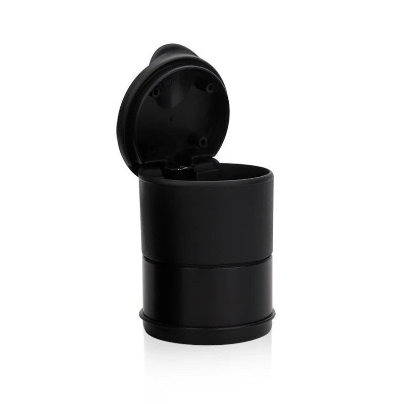 Car Ashtray LED Portable One Touch Open Automatic Indicator Blue Light Flame Retardant Smoke Cigar Ash Tray Car Accessories