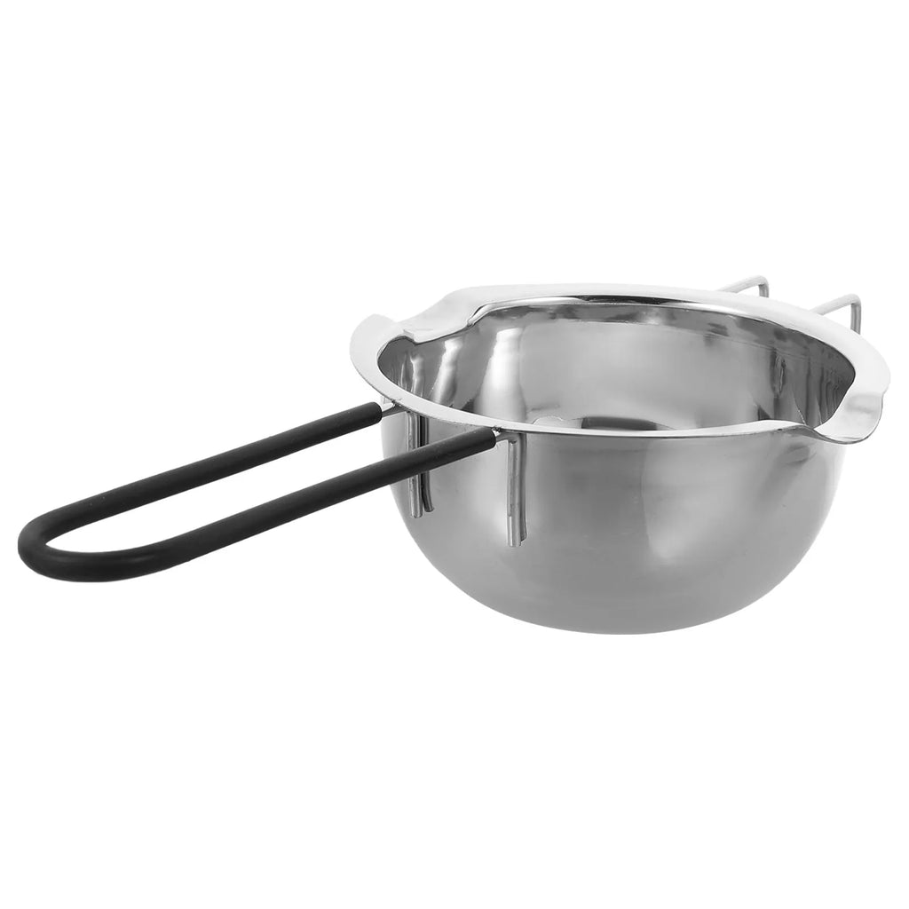 304 Stainless Steel Chocolate Melting Pot Double Boiler Butter Cheese Caramel Warmer Baking Cooking Tool Drip Spout Non Slip