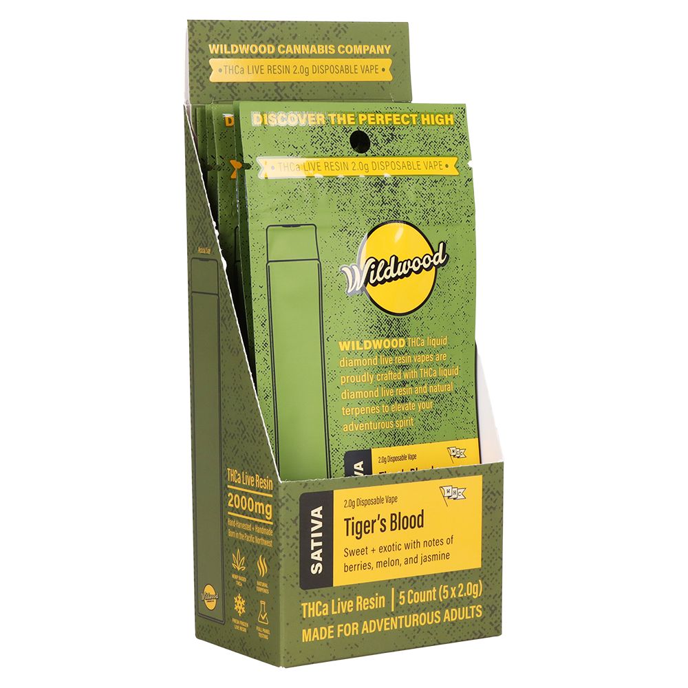 Wildwood Dispensary Grade Live Resin THCA Disposable | 2g | 5ct Display