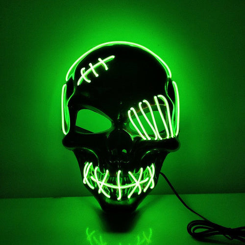 LED One-Eyed Pirate Halloween Mask
