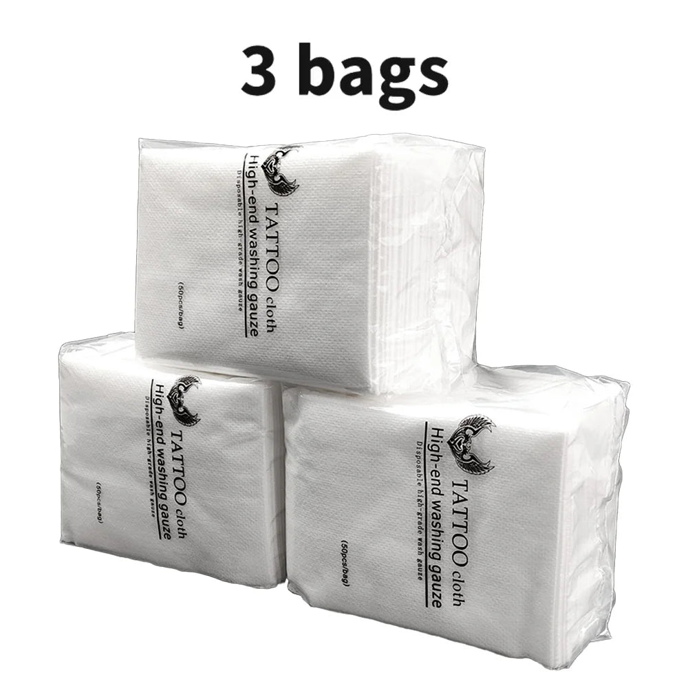 1/2/3pcs Disposable Tattoo Wipe Paper  Tattoo Cloth High-end Washing Gauze Permanent Makeup Cleanig Tattoo Supplies Accessories