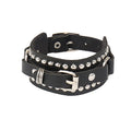 Leather Wristband Bracelet Cuff