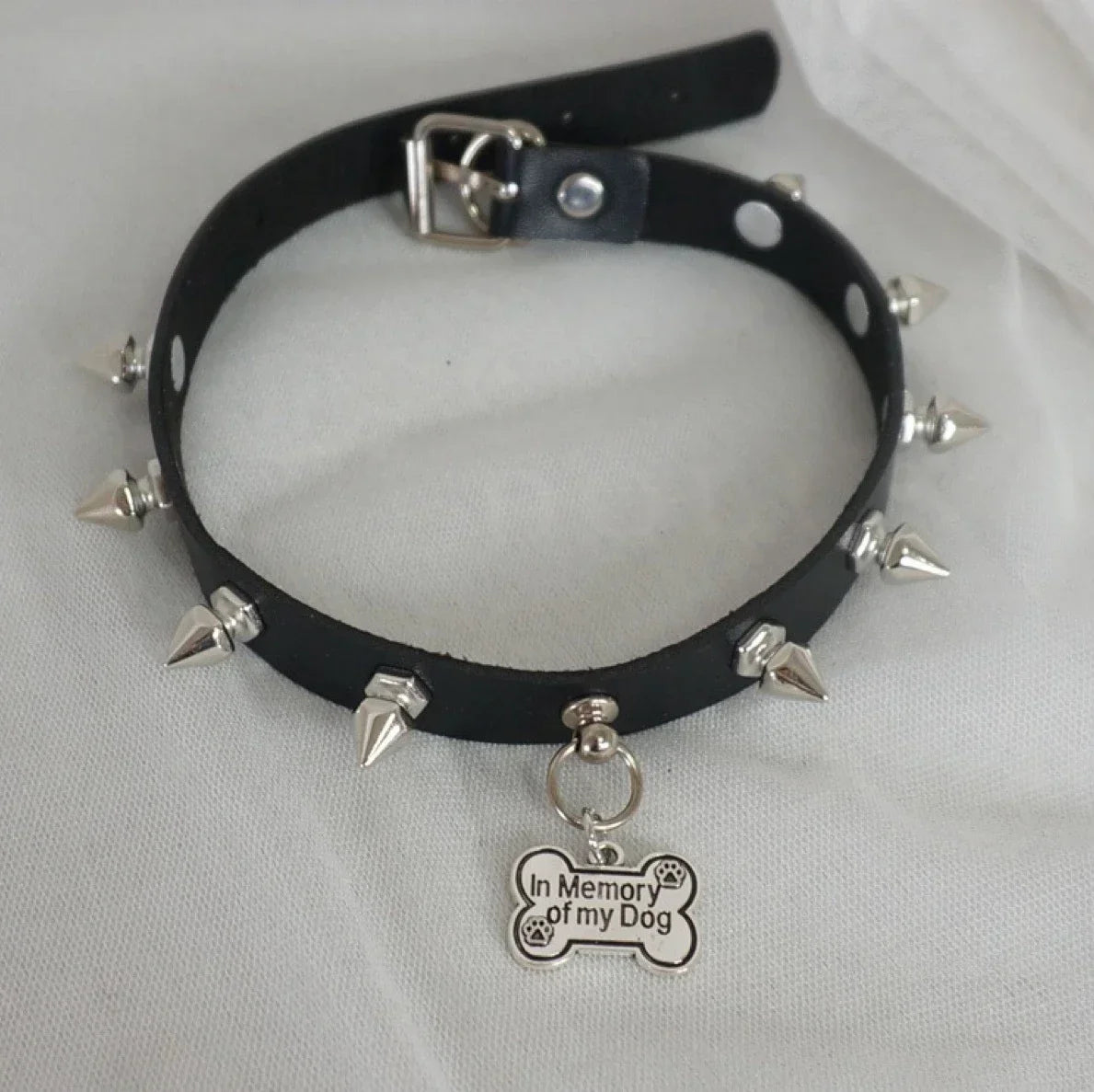Harajuku Rivets Spike Leather Choker