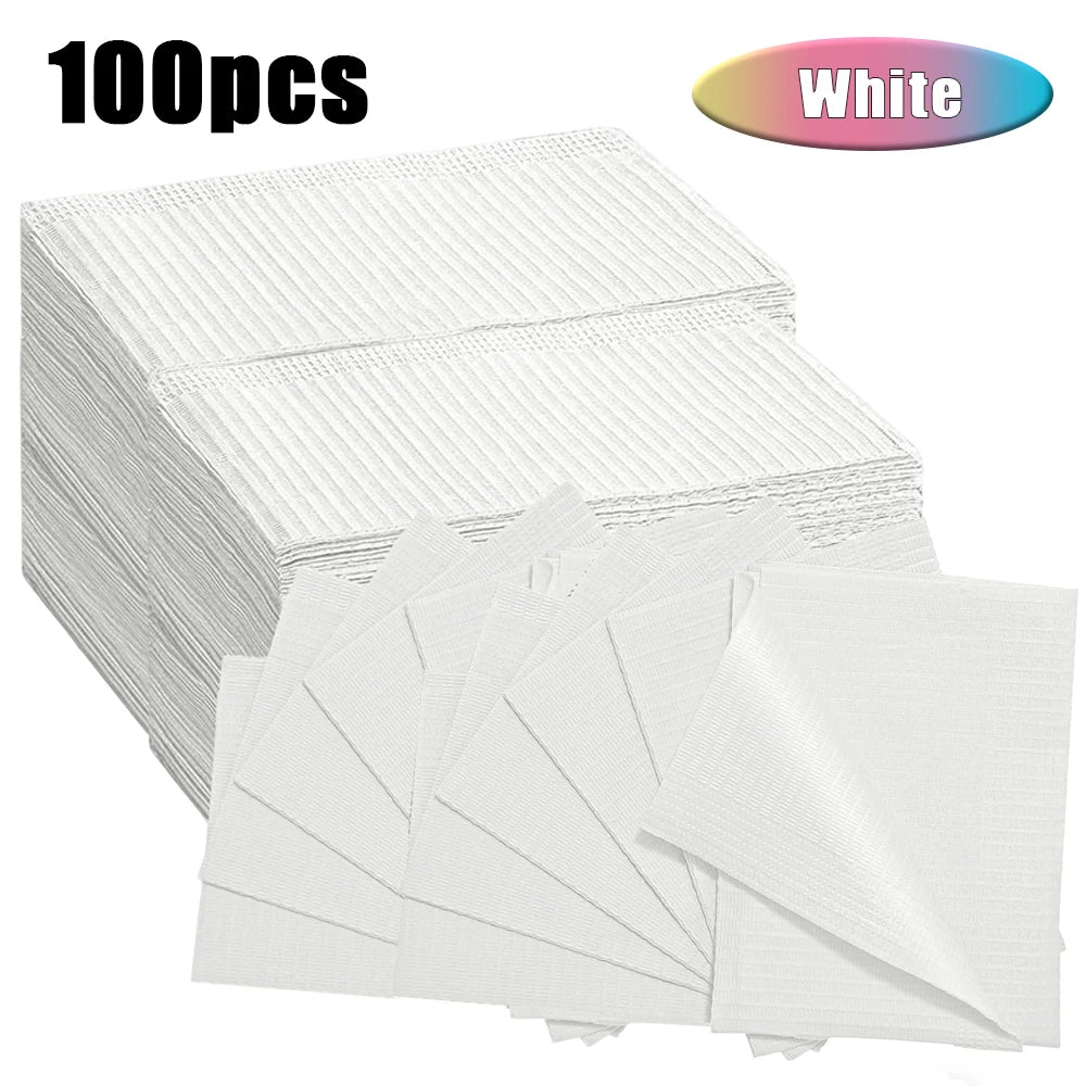 100/50/5pcs Disposable Waterproof Tattoo Clean Pad Wipes Dental