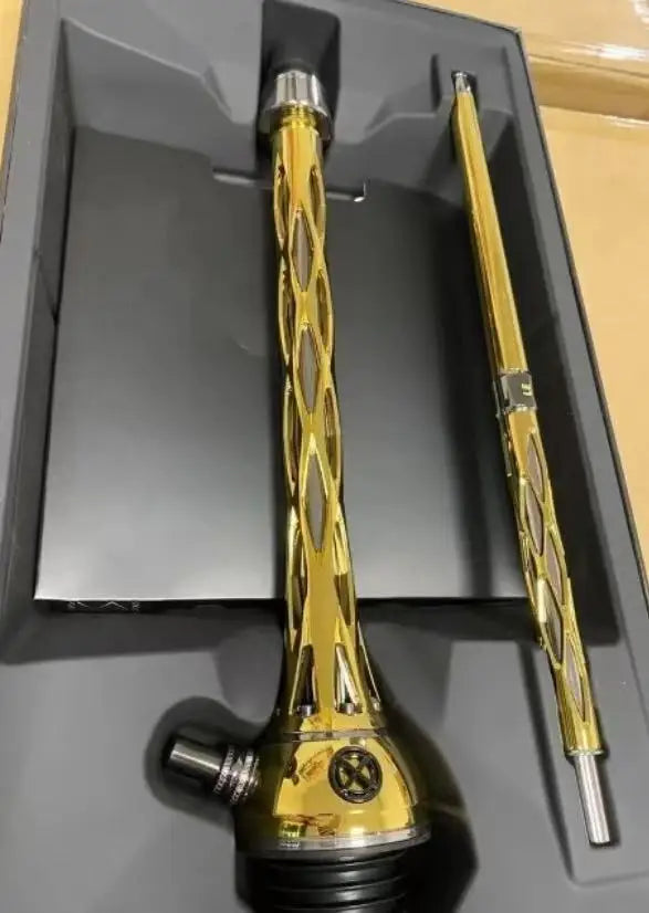 Factory Customizing Luxury Premium Hookah Stainless Steel High Quality Blade Hookah One M Green Gold Russian Hookah