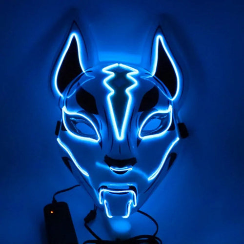 Neon EL Wire Joker Halloween Mask