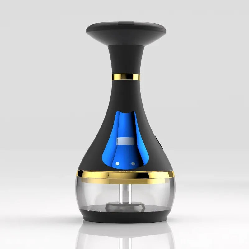 Deluxe Rechargeable Electronic Hookah Full Kit: Light Emitting Diode Touch Screen Electric Heating Hookah Non-Charcoal Tools