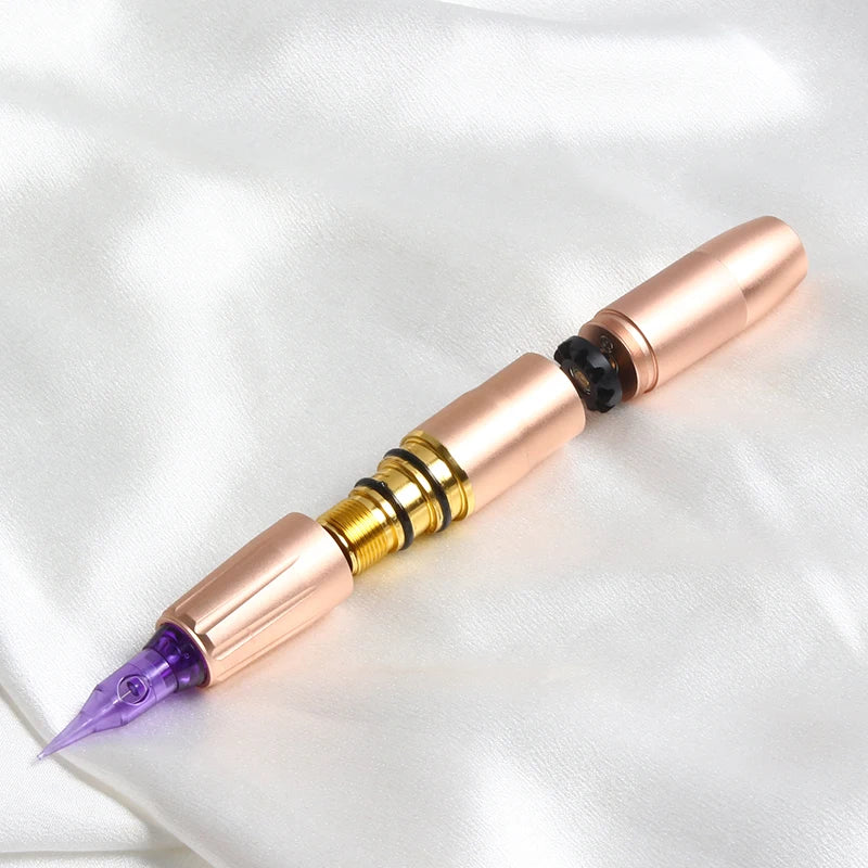 All-in-one Rotary Tattoo Machine Pen RCA Eyebrow Permanent Makeup Power Supply Tattoo Machine 2 Heads Kit