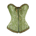 Vintage Gothic Jacquard Overbust Corset