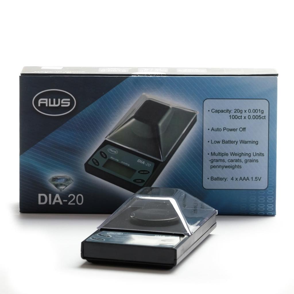 AWS DIA-20 Precision Digital Scale – 20g x 0.001g