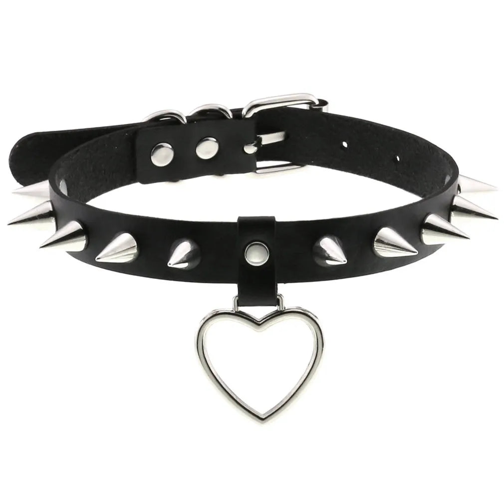 Gothic Punk Spike & Chain Choker Collection