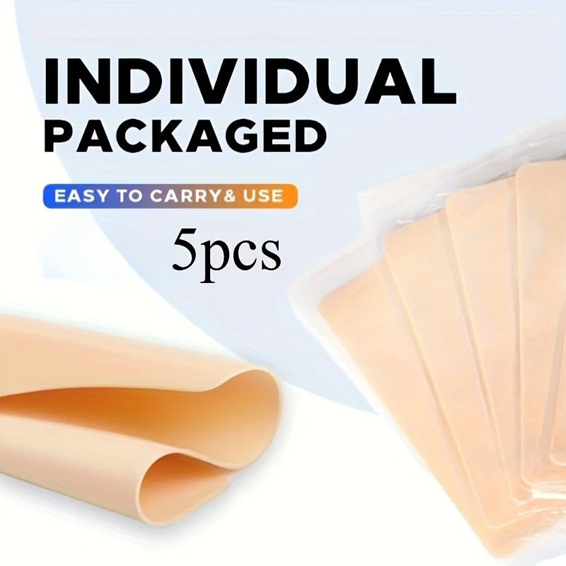 5 Pcs Tattoo Practice Skin (1mm)- 7.6x5.7 Inch Fake Skin Sheets for Beginners & Professional Artists.