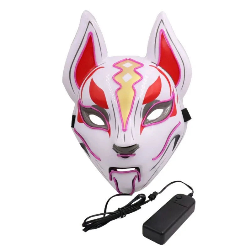Neon EL Wire Joker Halloween Mask