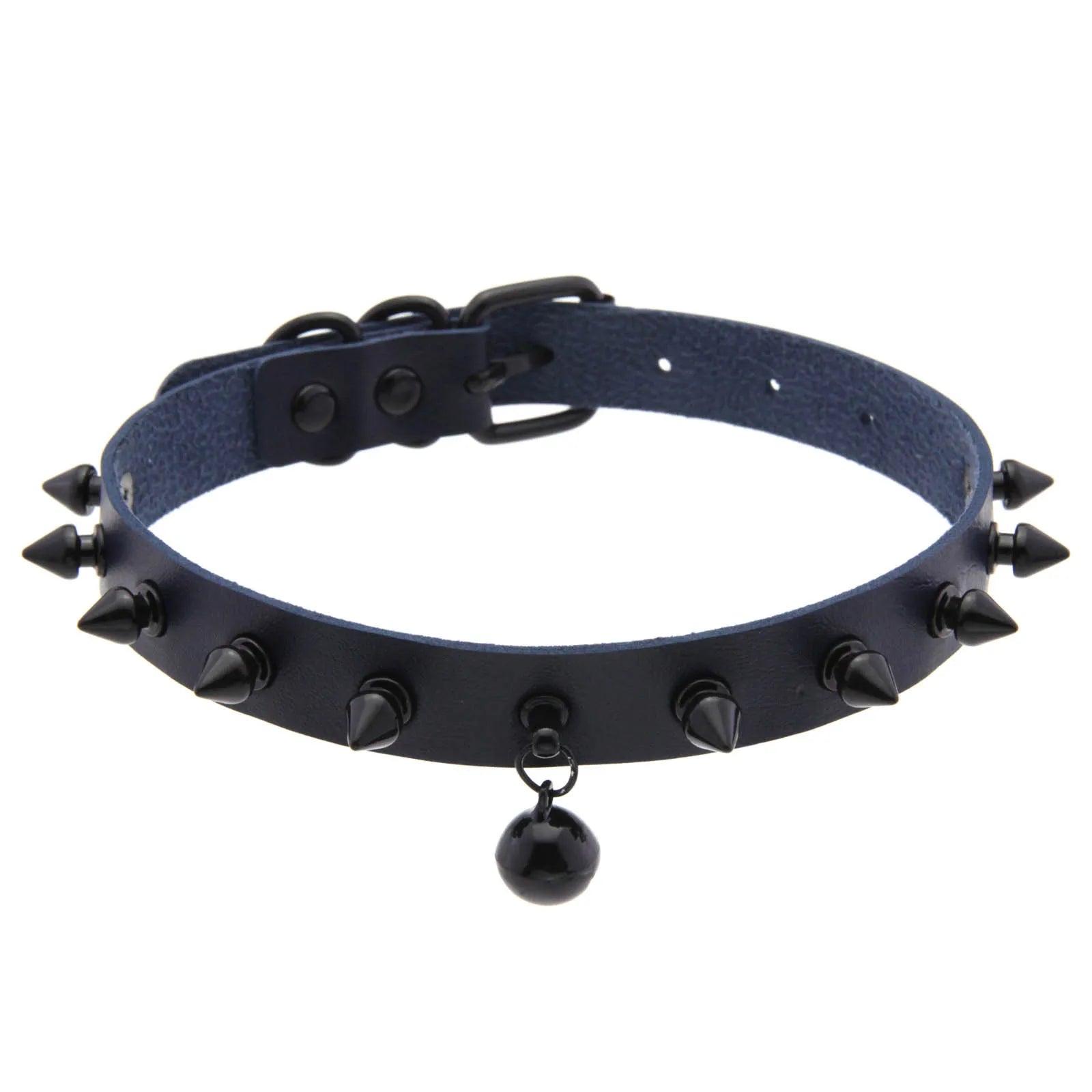 Punk Spiked Bell Choker