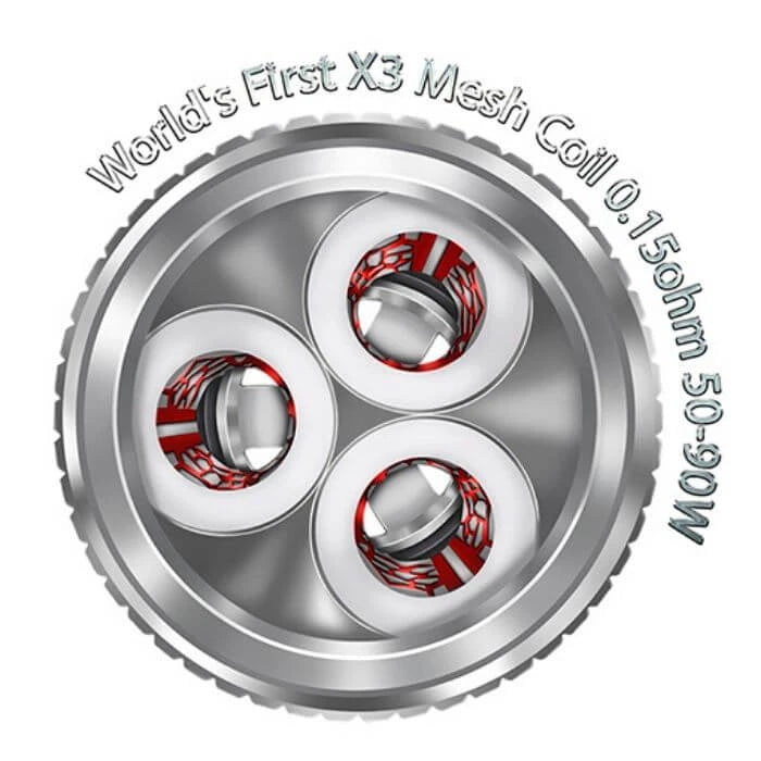 FreeMax Fireluke X3 mesh coils five-pack with black retail box and blister packaging