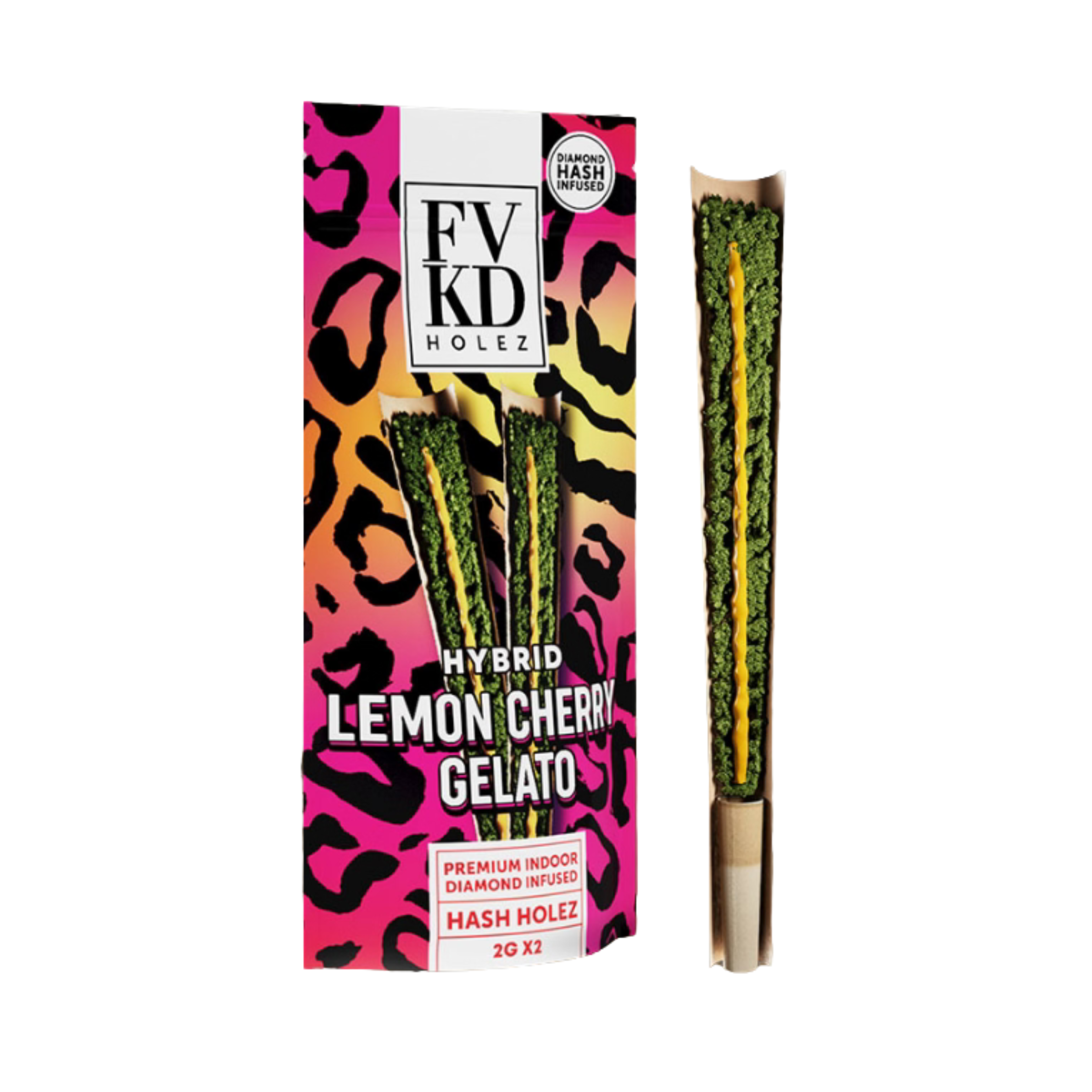 FVKD Diamond Hash Holez Premium Indoor Prerolls 2ct X 2g