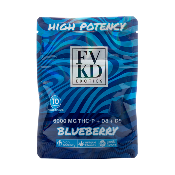 FVKD Exotics Gummies 6000MG (10ct) THC-P + D8 + D9