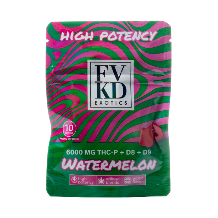 FVKD Exotics Gummies 6000MG (10ct) THC-P + D8 + D9