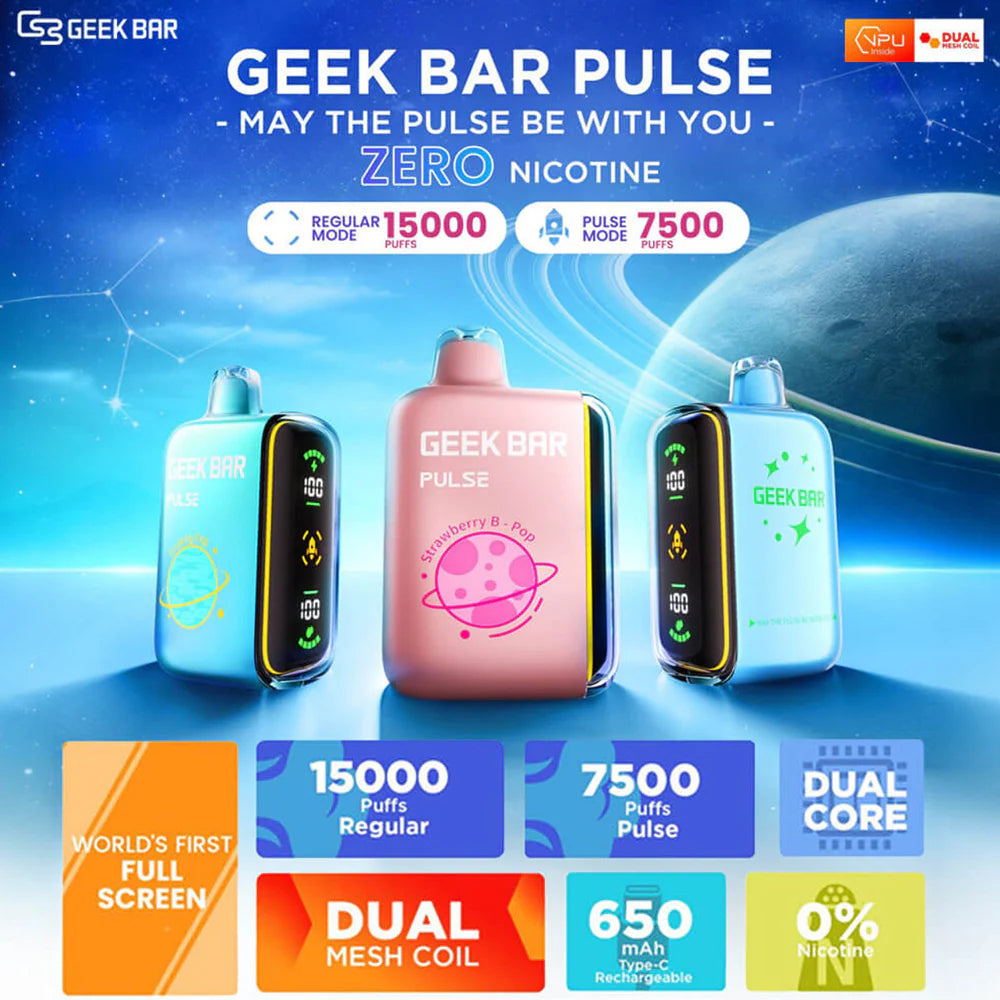 Geek Bar Pulse – Zero Nicotine Edition Disposable