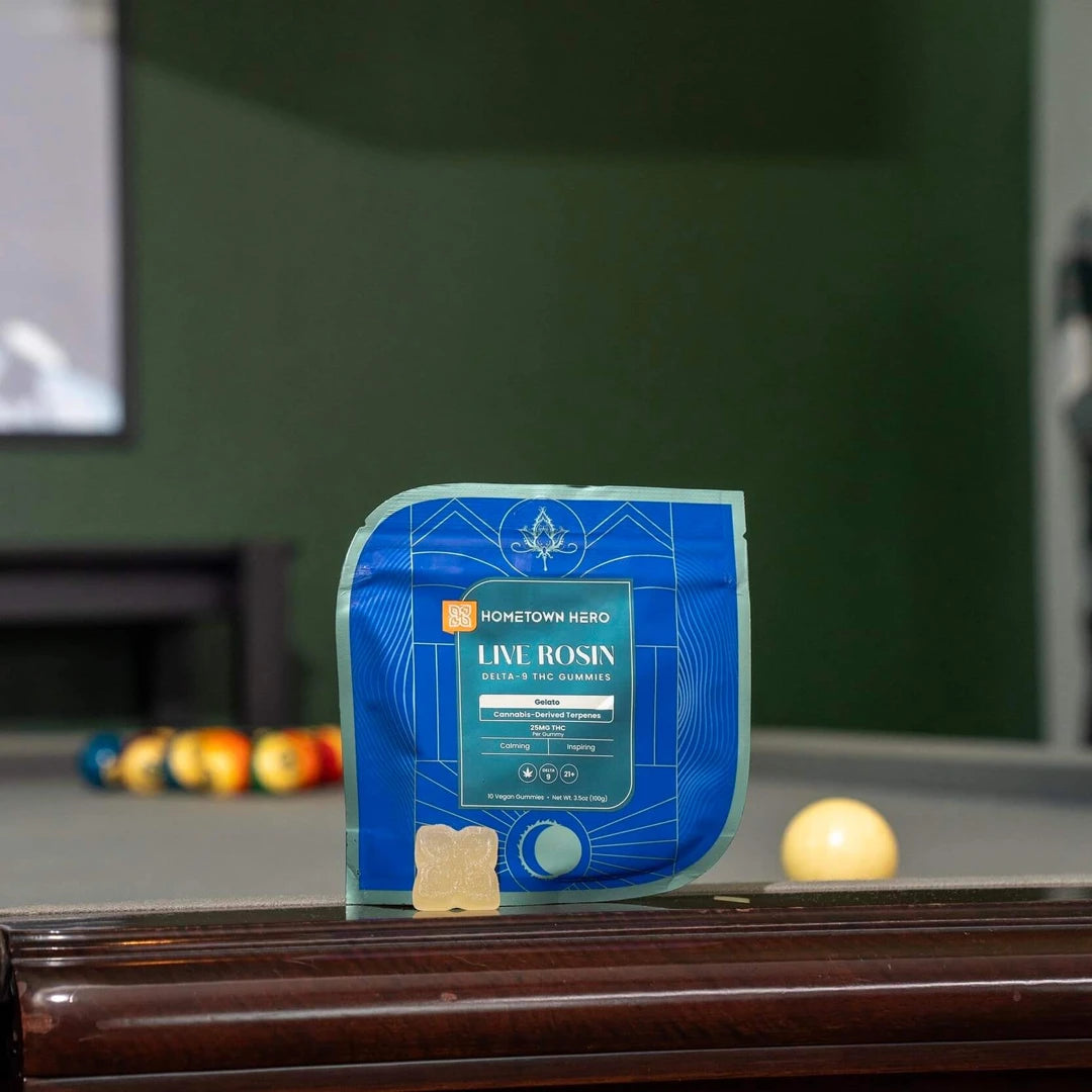 Hometown Hero - Delta 9 Live Rosin Gummies