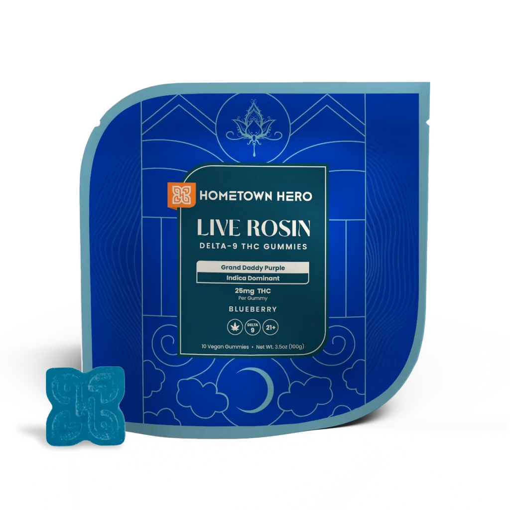Hometown Hero - Delta 9 Live Rosin Gummies