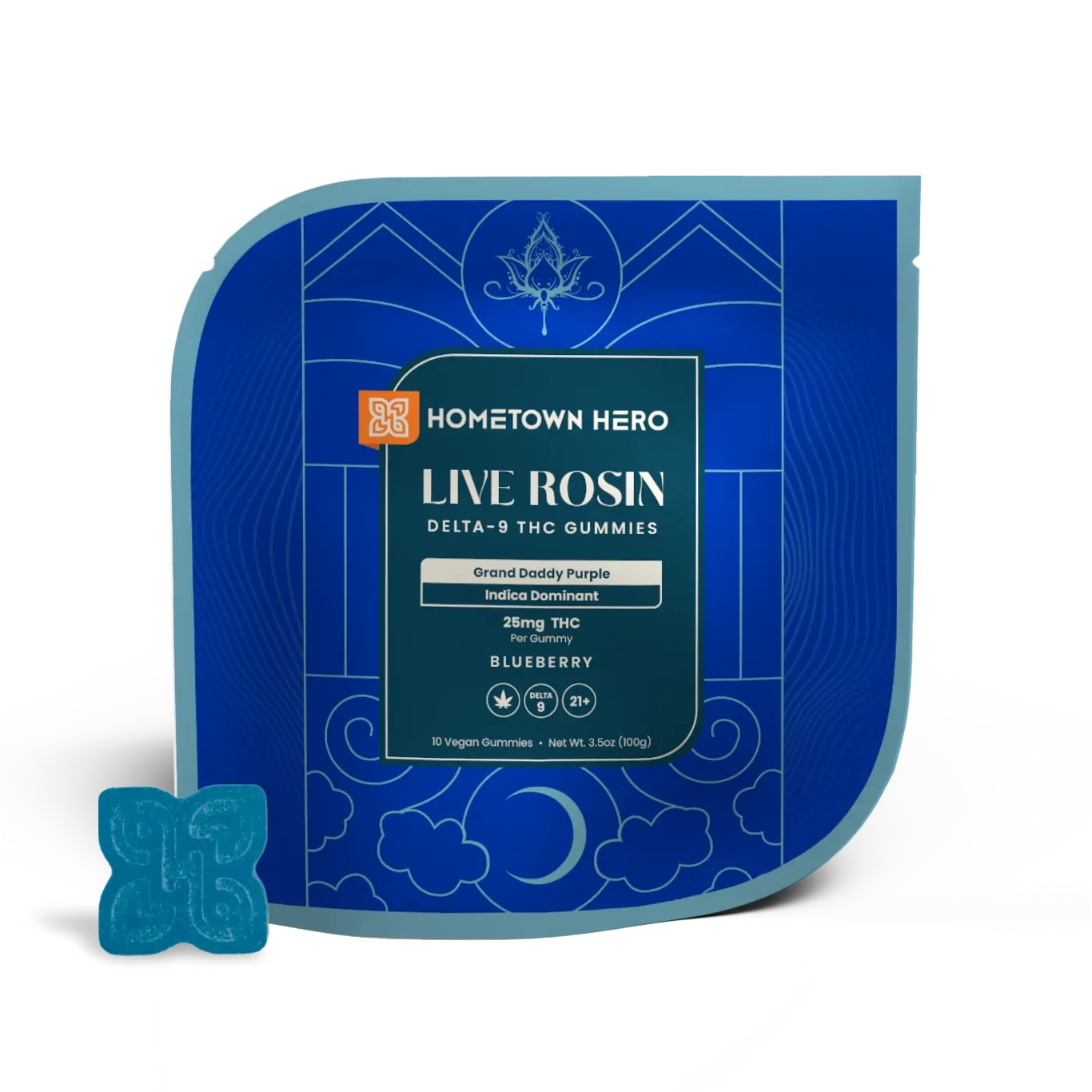Hometown Hero - Delta 9 Live Rosin Gummies