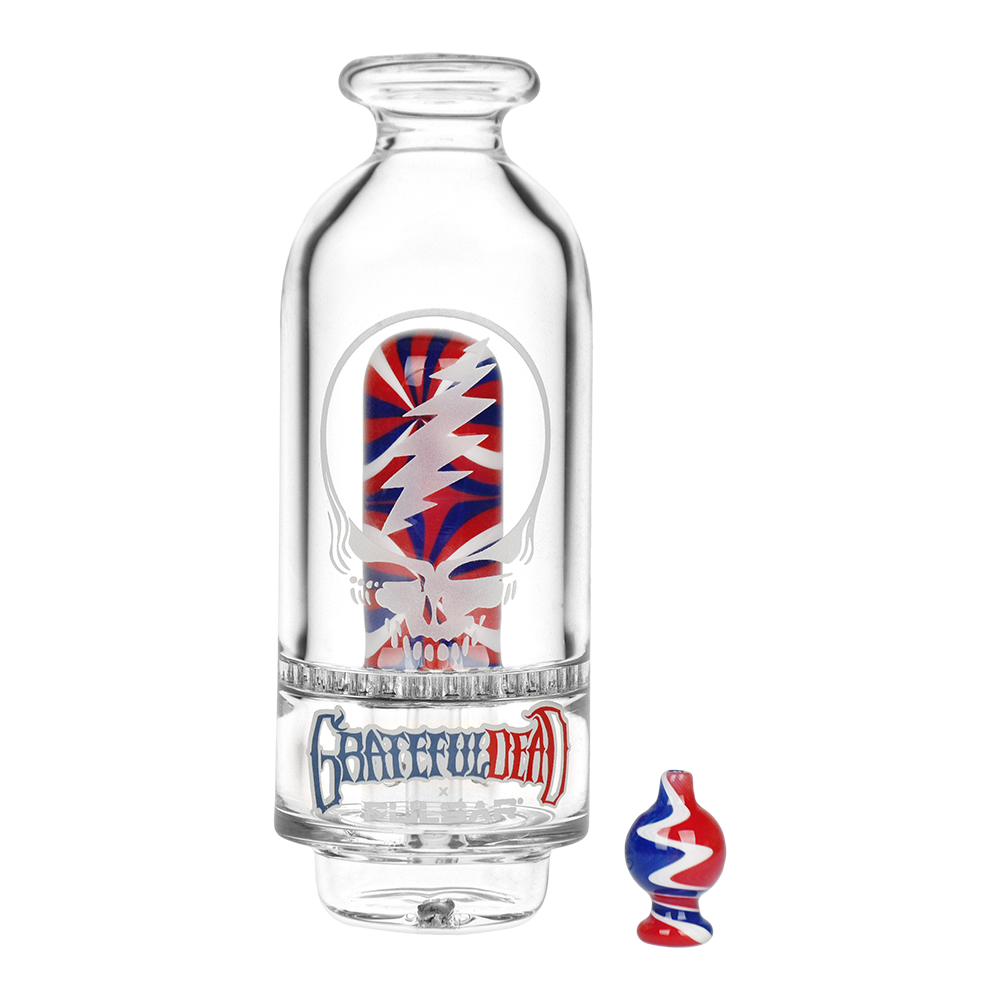 Pulsar Grateful Dead Sandblasted Stealie Puffco Peak Glass Attachment