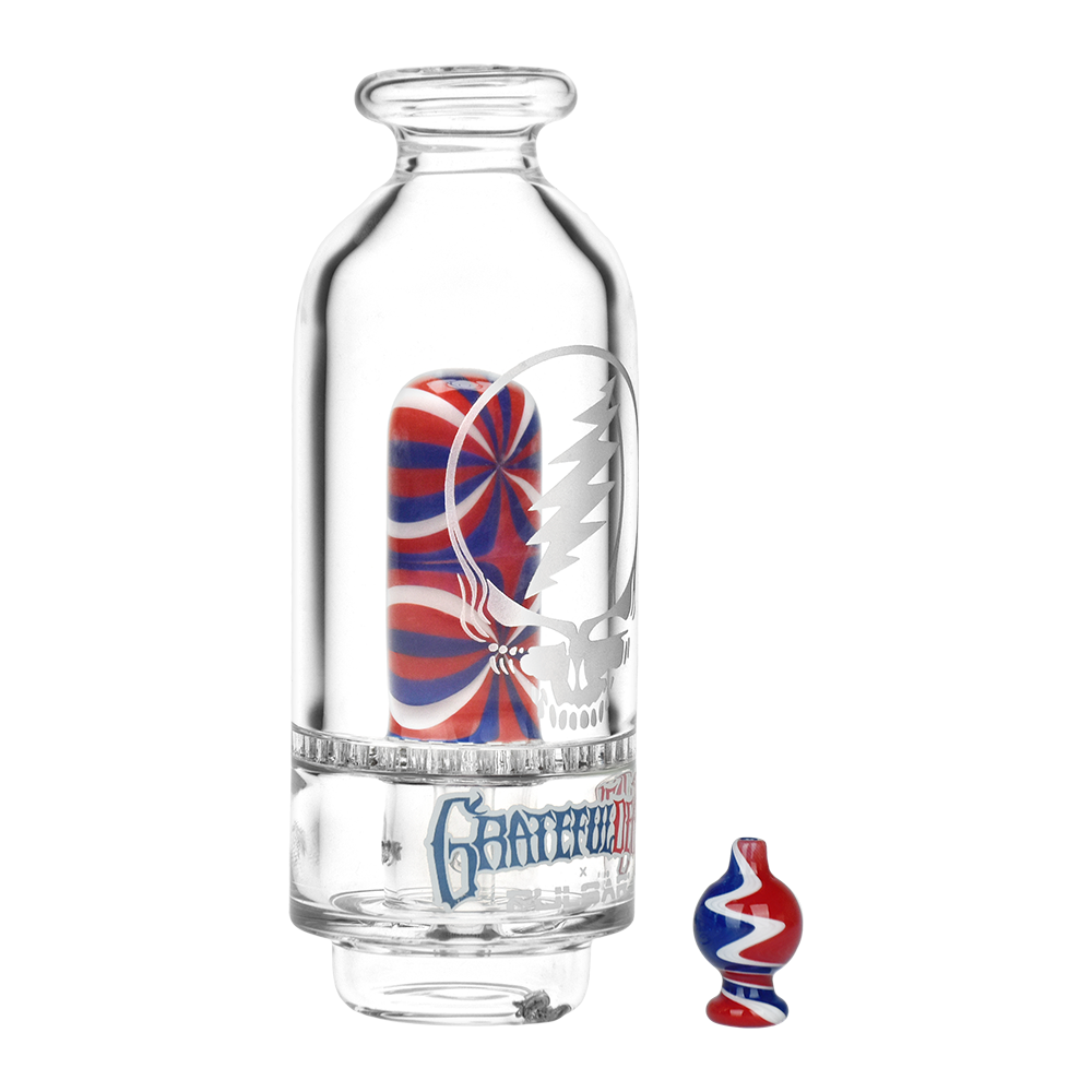 Pulsar Grateful Dead Sandblasted Stealie Puffco Peak Glass Attachment