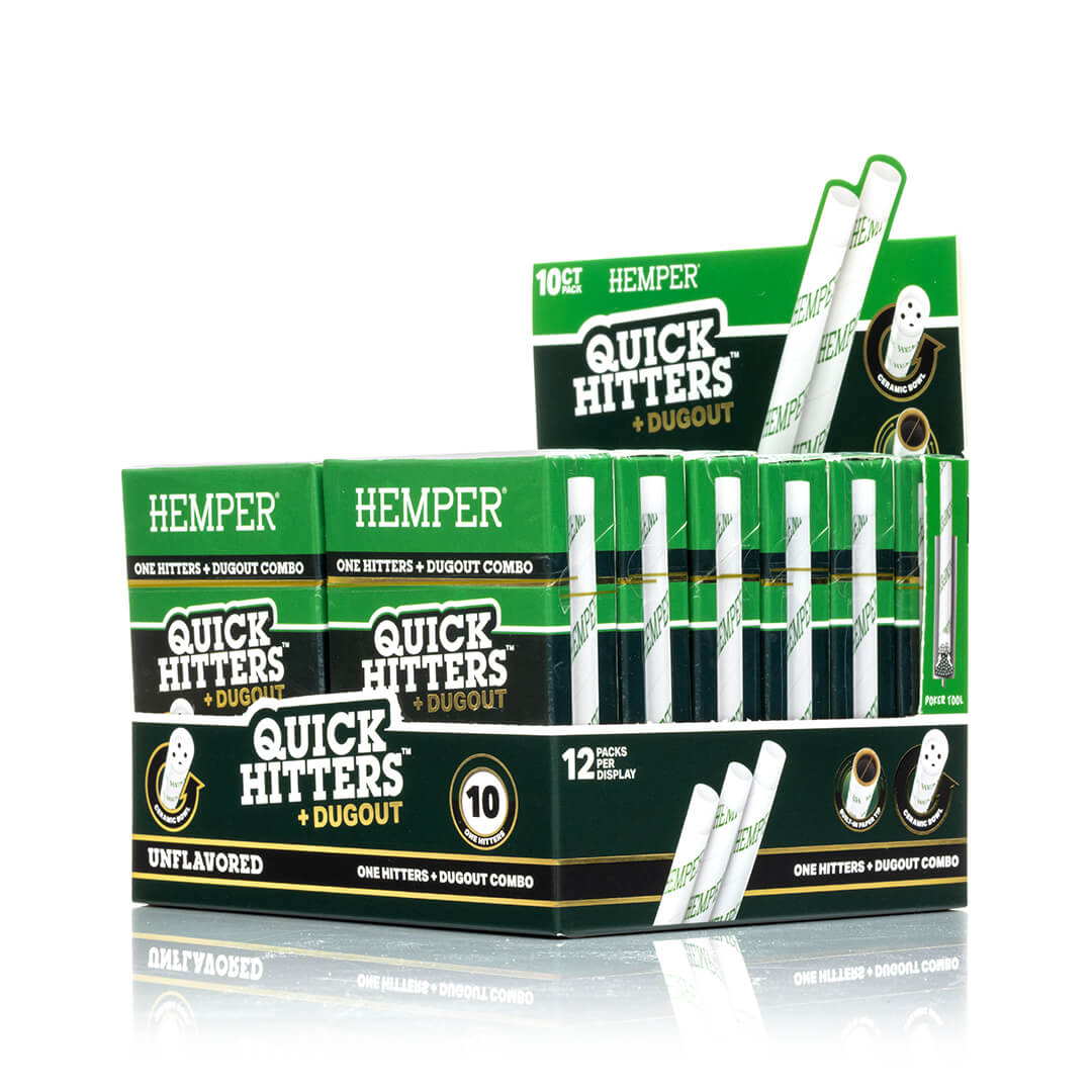 Hemper Quick Hitters Dugout 10-Packs | Natural - 12ct Display