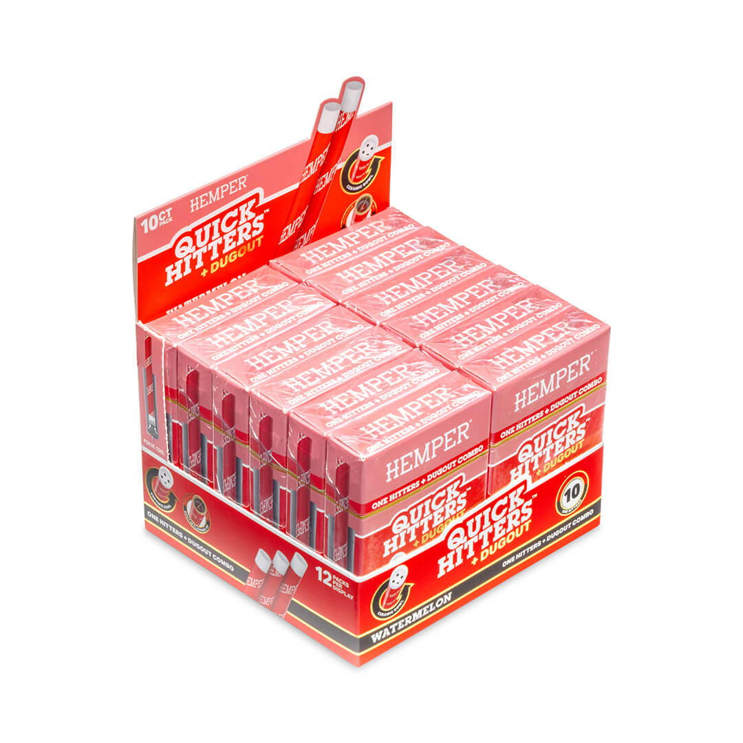 Hemper Quick Hitters Dugout 10-Packs | Watermelon - 12ct Display