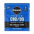 Hi On Nature Ice Cream Cake CBD/D9 Indoor Flower 1g pouch — front view