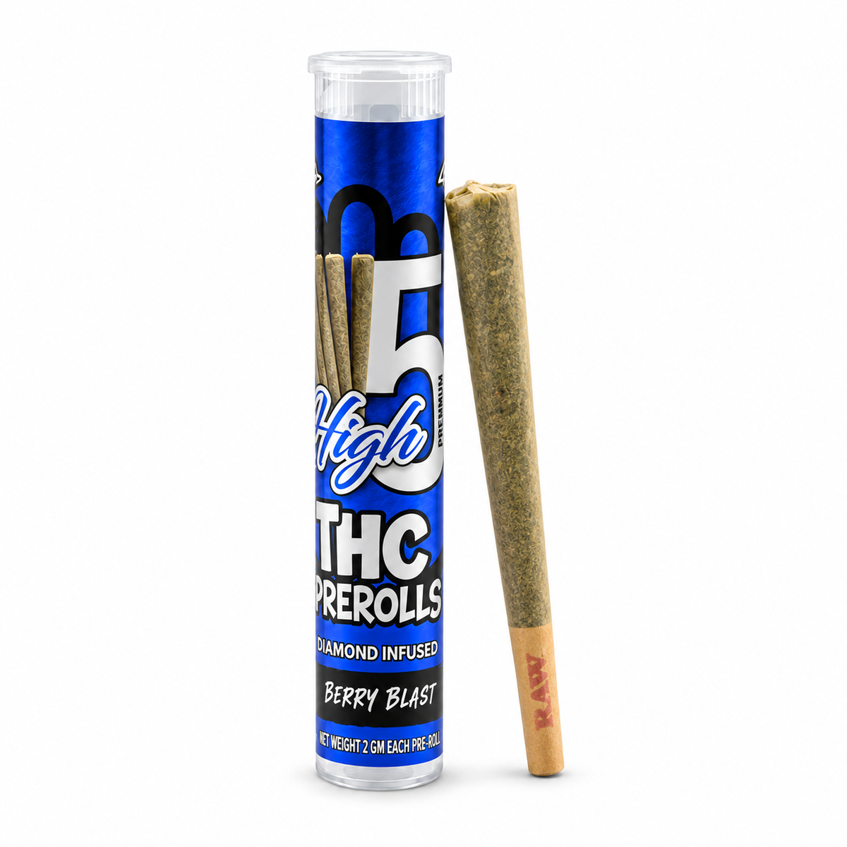 High 5 Diamond-Infused THC Pre-Rolls – 2g