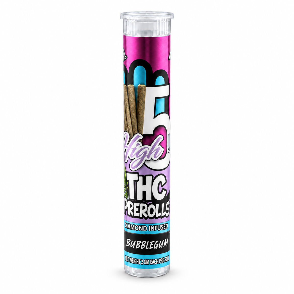 High 5 Diamond-Infused THC Pre-Rolls – 2g
