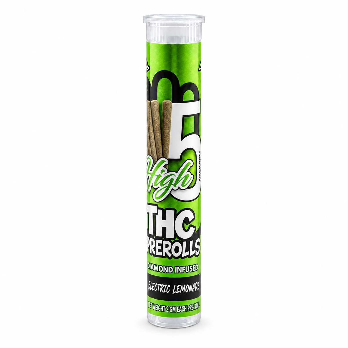 High 5 Diamond-Infused THC Pre-Rolls – 2g