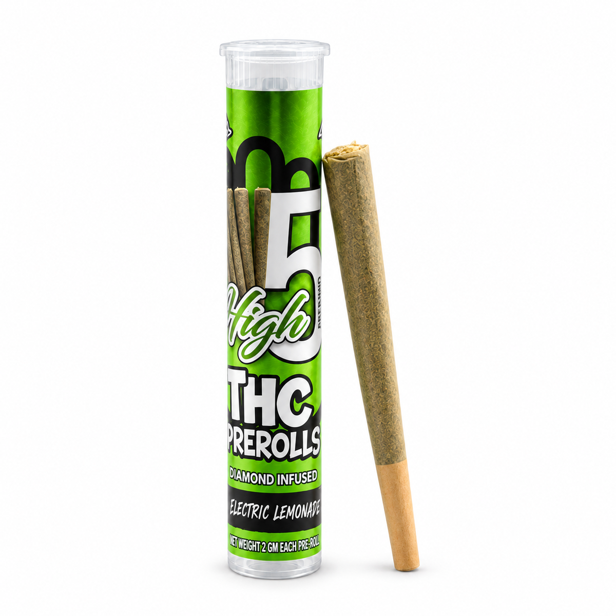 High 5 Diamond-Infused THC Pre-Rolls – 2g
