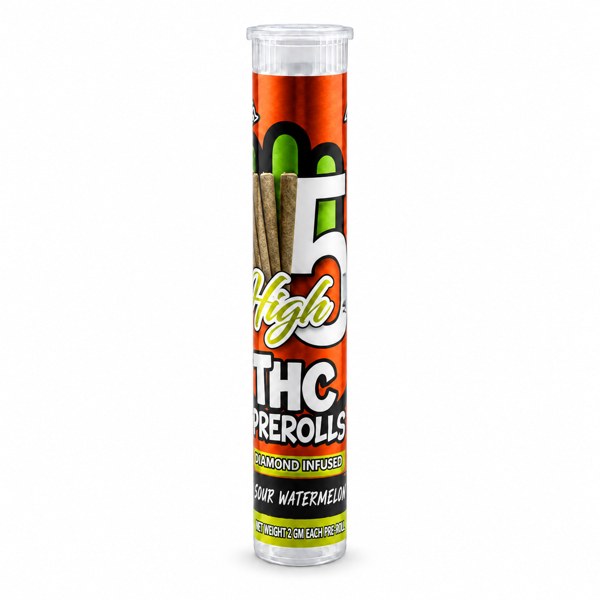 High 5 Diamond-Infused THC Pre-Rolls – 2g