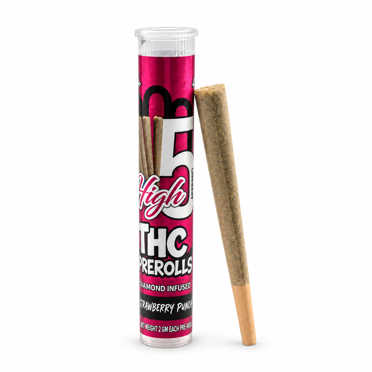 High 5 Diamond-Infused THC Pre-Rolls – 2g