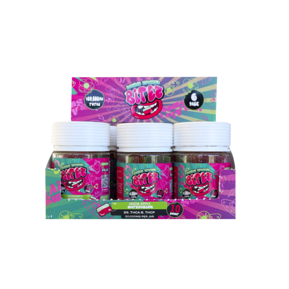 Trippy Sugar – 10ct Bitez – Green Apple Watermelon- 6ct display