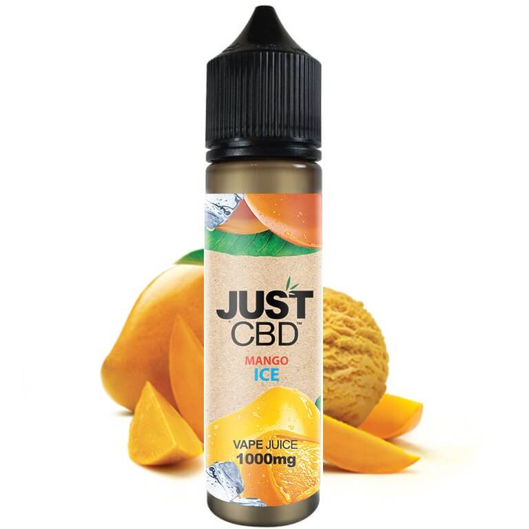 JustCBD Mango Ice 1000 mg bottle