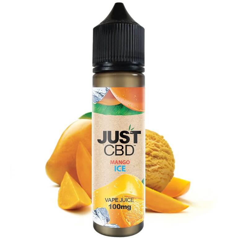 JustCBD Mango Ice 100 mg bottle