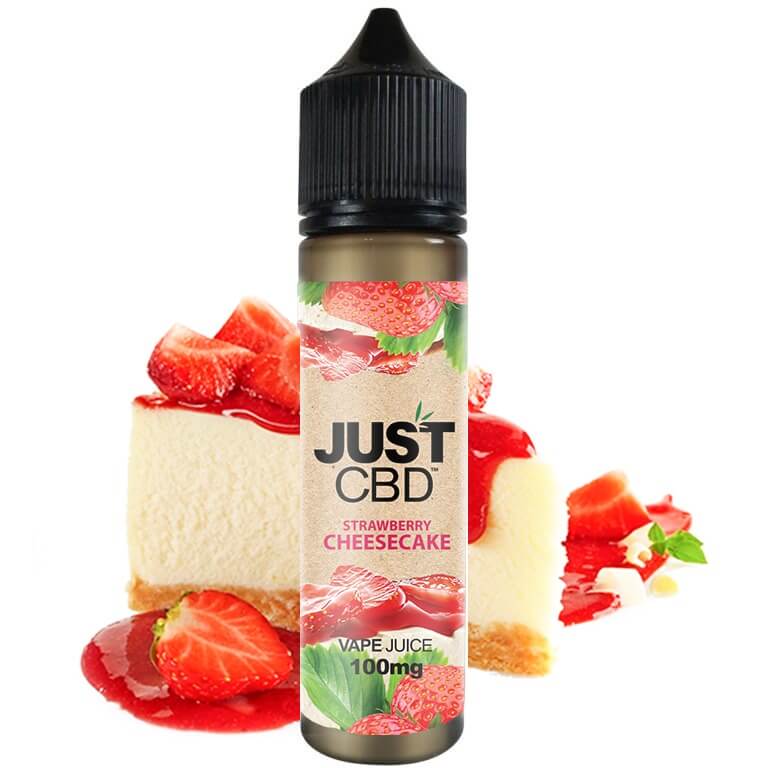 JustCBD Strawberry Cheesecake 100 mg bottle