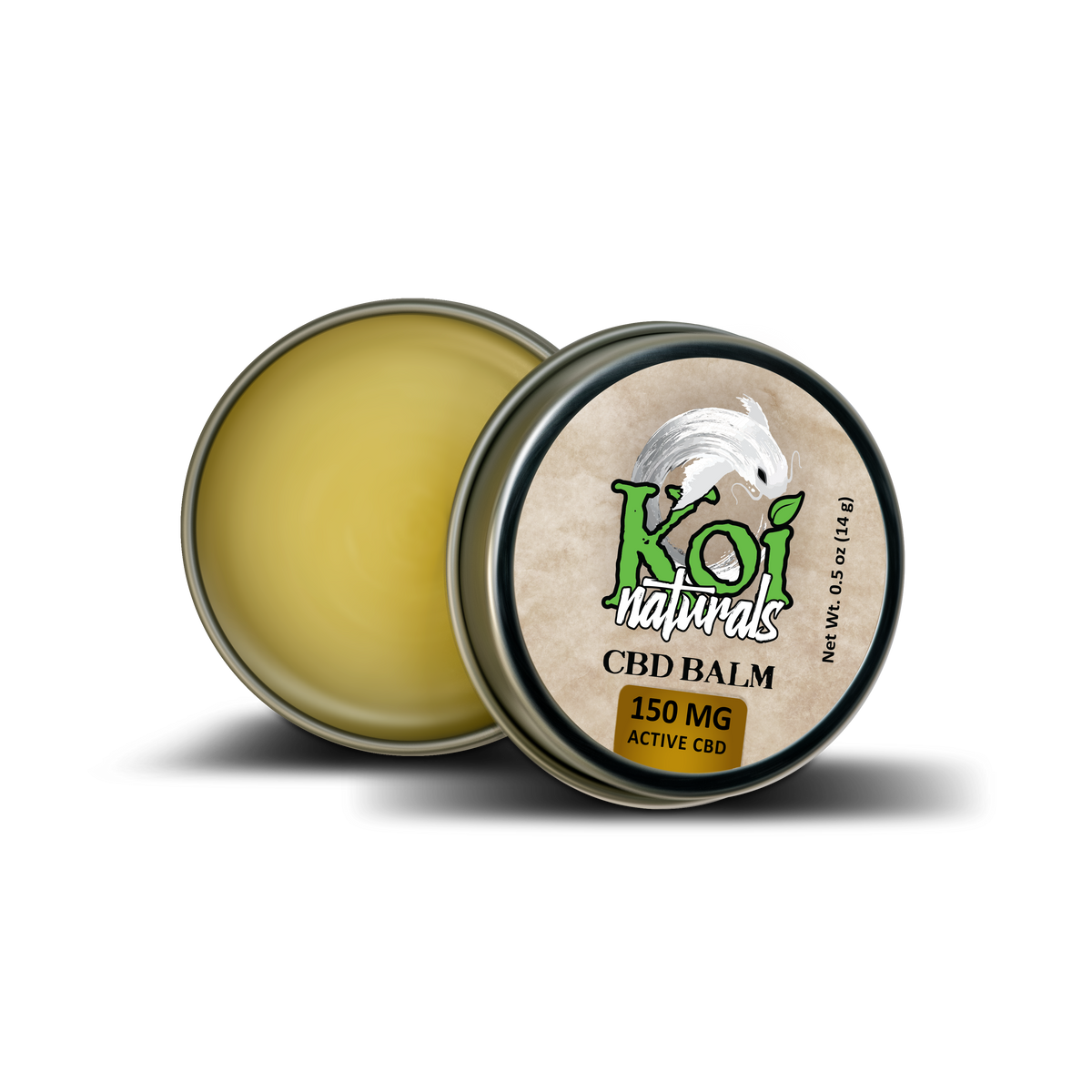 Koi Naturals Broad Spectrum CBD Balm – 150mg travel tin