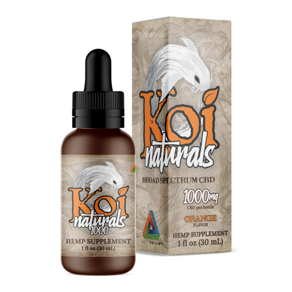 Koi Naturals Broad Spectrum CBD Oil – Orange 1000 mg