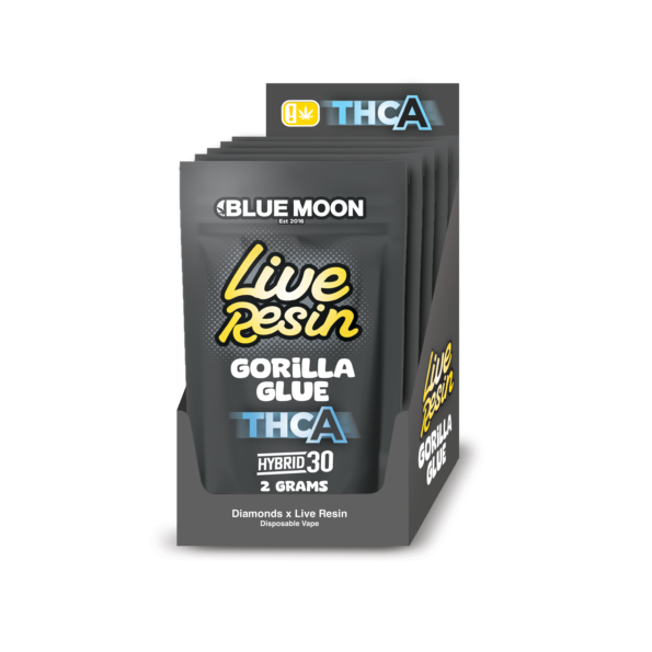2G Live Resin Disposable Vape Gorilla Glue – 5 Pack