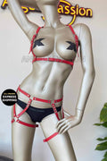 Plus Size Pleather Lingerie
