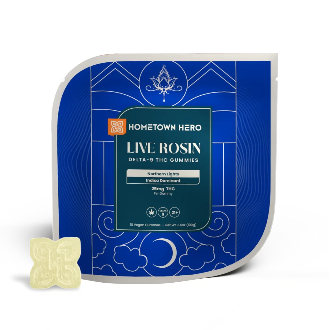 Hometown Hero - Delta 9 Live Rosin Gummies