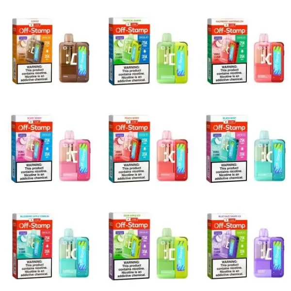 OFF STAMP X-CUBE Crystal kit range — pods and charging devices