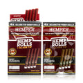 Hemper Pre-Rolled 4PK Glass Tipped Hemp Rolls | Mini Size - 12ct Display
